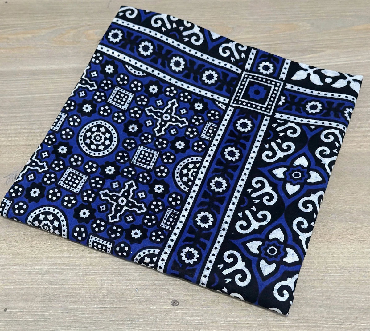Blue White Saraiki Ajrak