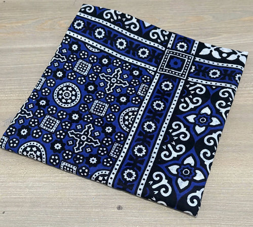 Blue White Saraiki Ajrak